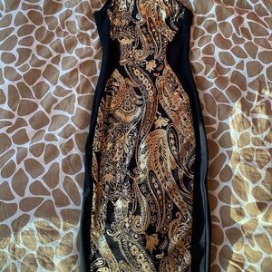 Gorgeous black and gold dress